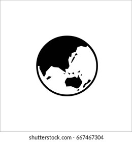 world Icon isolated on background.