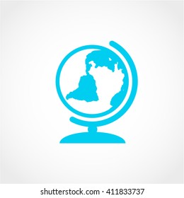 world Icon Isolated on White Background