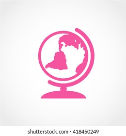 world Icon Isolated on White Background