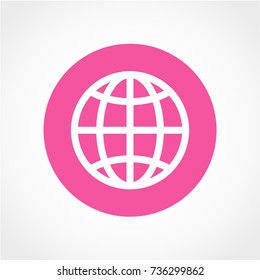 world Icon Isolated on White Background