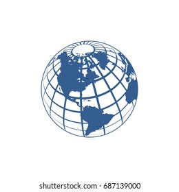 world icon logo