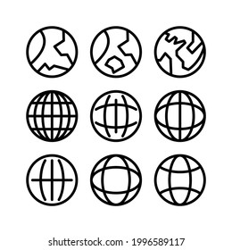 world icon or logo isolated sign symbol vector illustration - Collection of high quality black style vector icons
