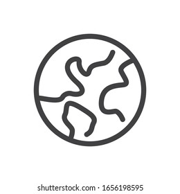 World icon on white background
