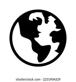 icono mundial sobre fondo blanco