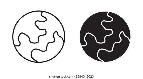World icon set in thin line. vector illustrations for web