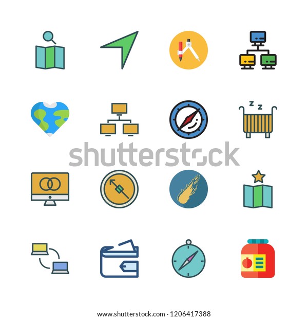 World Icon Set Vector Set About Stock Vector (Royalty Free) 1206417388 ...