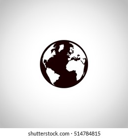 world icon. sign design