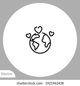 World icon sign vector,Symbol, logo illustration for web and mobile