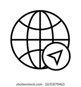 world icon symbol. World earth icon. web icon. website, homepage icon. eco earth