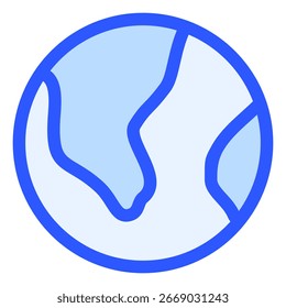 Símbolo de icono mundial. Ilustración vectorial.