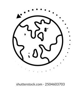 world icon symbol Website development for web, cover, banner, media