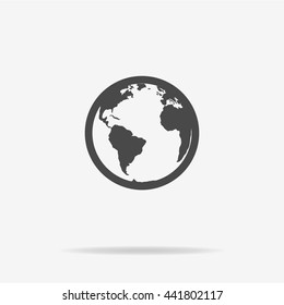 World icon. Vector concept illustration for design.