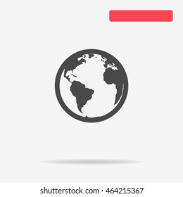 World icon. Vector concept illustration for design.