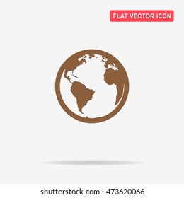 World icon. Vector concept illustration for design.