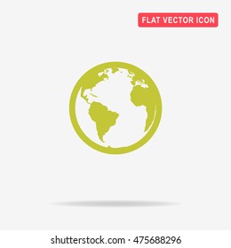 World icon. Vector concept illustration for design.