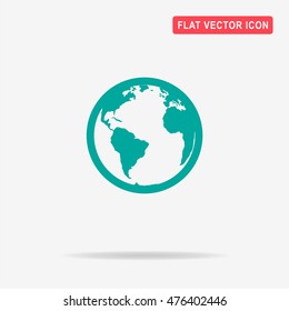 World icon. Vector concept illustration for design.