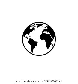 World Icon Vector. Earth symbols. Globe icon vector. Browser sign. Website icon