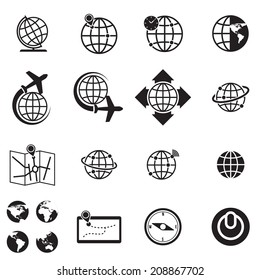World icon, vector format : credit NASA