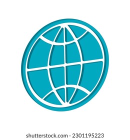 diseño de logotipo de ilustración de vector de icono mundial
