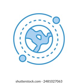 World Icon vector stock illustration.