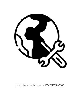World icon vector stock illustration