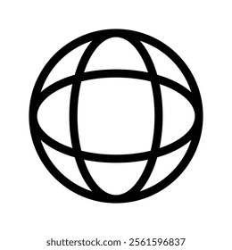 World Icon Vector Symbol Design Illustration