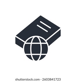 world icon. vector.Editable stroke.linear style sign for use web design,logo.Symbol illustration.