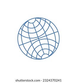 diseño de línea plana de iconos mundiales sobre fondo blanco. ilustración vectorial para web, aplicación