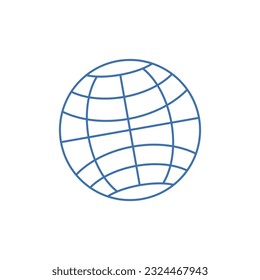 world icons flat line design on white background. vector illustration for web, app