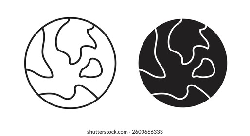 World icons graphics set vectors