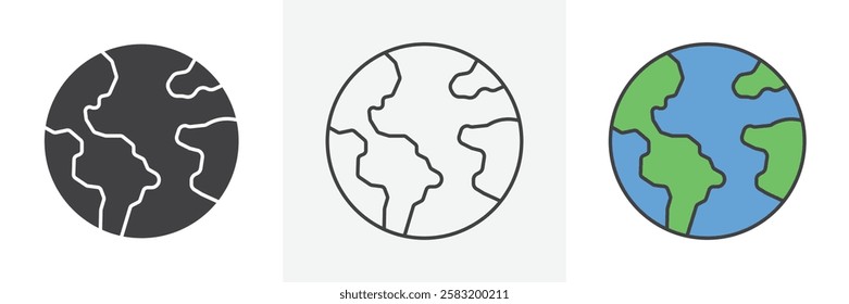 World icons pack for website designs