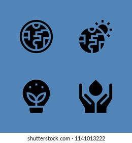 world icons set. ecology, save water and global warming and other vector icons for graphic design and web