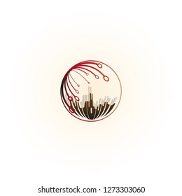 World icons templates, vector logo technology for business corporate, elements, illustration