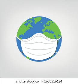 Earth Wear Face Mask Images Stock Photos Vectors Shutterstock