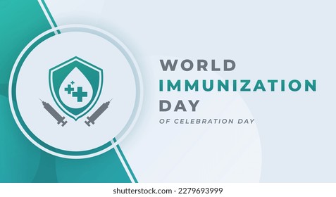 World Immunization Day Celebration Vector Design Illustration for Background, Poster, Banner, Advertising, Greeting Card