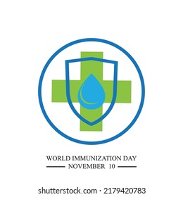 World Immunization day on November 10th vector illustration design