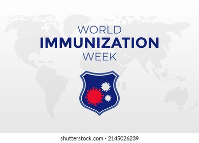 World Immunization Week Illustration Background Design