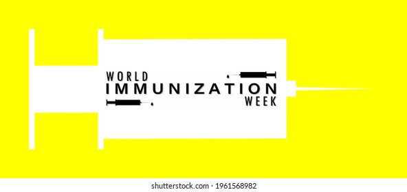 World Immunization Week vector illustration.