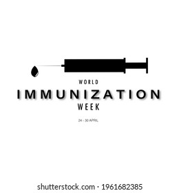World Immunization Week vector illustration.