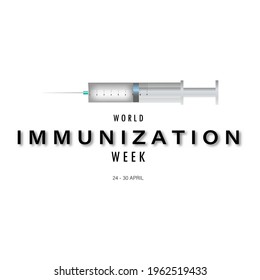 World Immunization Week vector illustration.