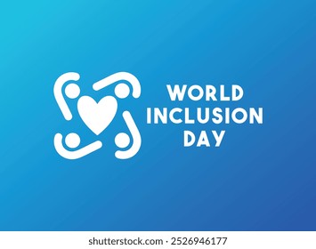 Día Mundial de la Inclusión. Fondo degradado. Eps 10.