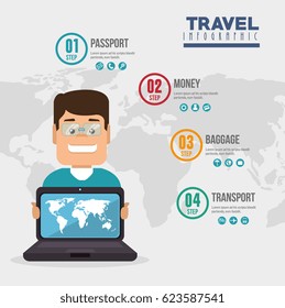 world infographic flat icons