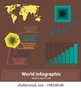 world infographic vector illustration. eps10 vector