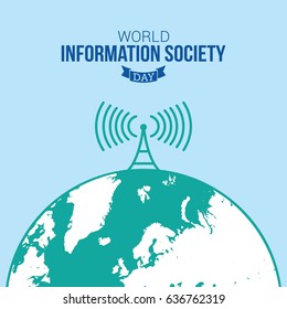 World Information Society Day Vector Illustration. Suitable for Greeting Card, Poster and Banner.