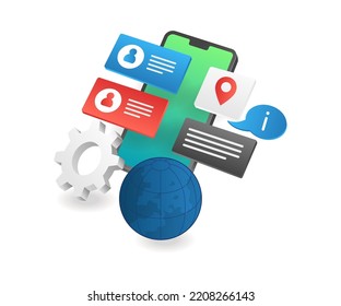 World information transaction application smartphone