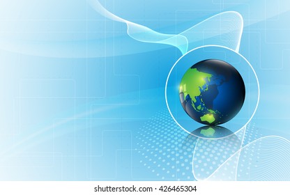 world innovation tech concept abstract background design