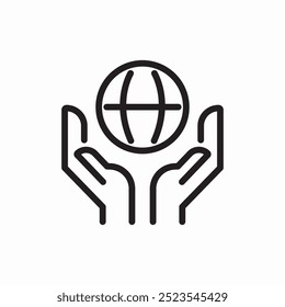 world insurance icon sign vector