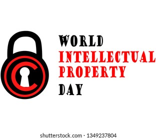 World Intellectual Property Day. concept of protection of copyright, intellectual property in the form of an icon of copyright on the castle