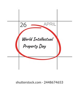 World Intellectual Property Day, held on 26 April.