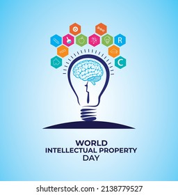 World Intellectual Property Day. Patent Rights Concept. Template for background, banner, card, poster. vector illustration.